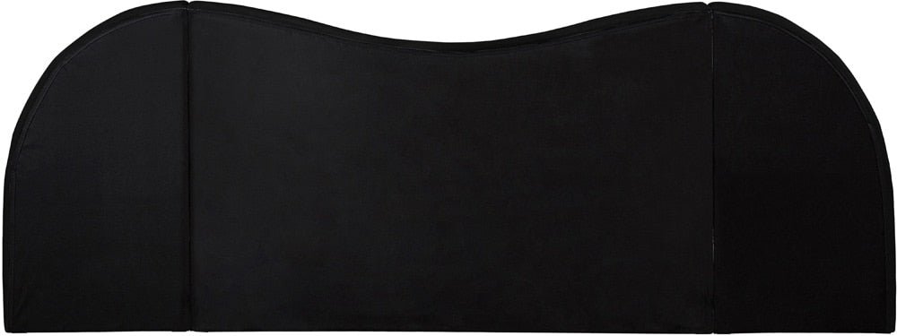 Meridian Furniture - Everest Black Linen Textured Fabric Queen Bed - B1247Black-Q veiw 6