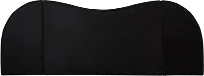 Meridian Furniture - Everest Black Linen Textured Fabric Queen Bed - B1247Black-Q veiw 6