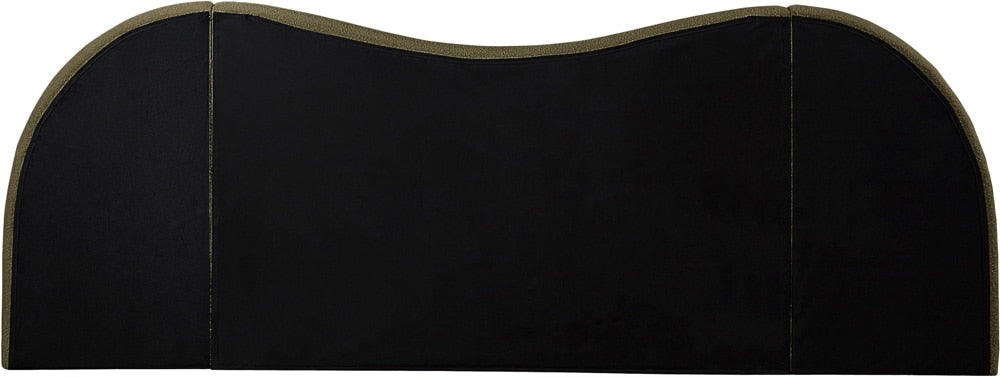 Meridian Furniture - Everest Olive Green Boucle Fabric King Bed - B1246Olive-K veiw 6