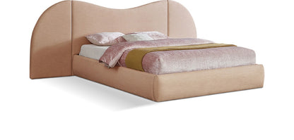 Meridian Furniture - Everest Tan Linen Textured Fabric Queen Bed - B1247Tan-Q veiw 1
