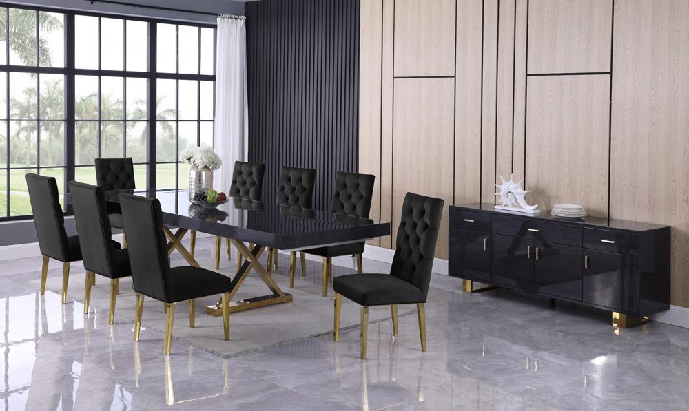 Meridian Furniture - Excel Grey Oak Veneer Lacquer Extendable Dining Table - 995-T veiw 2