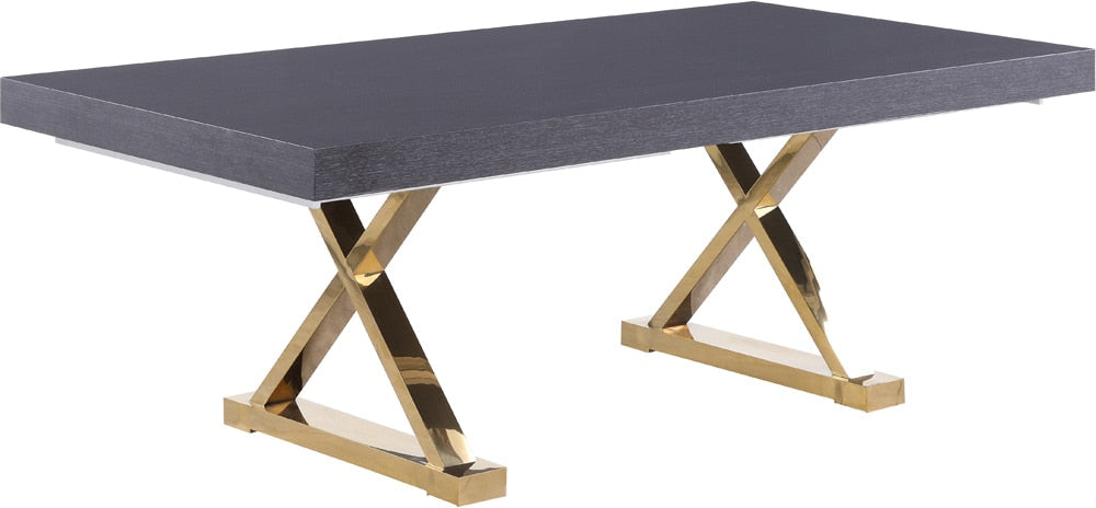 Meridian Furniture - Excel Grey Oak Veneer Lacquer Extendable Dining Table - 995-T veiw 3