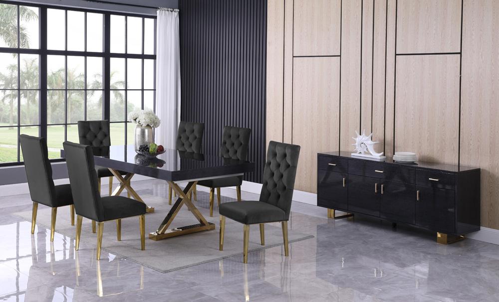 Meridian Furniture - Excel Grey Oak Veneer Lacquer Extendable Dining Table - 995-T veiw 4