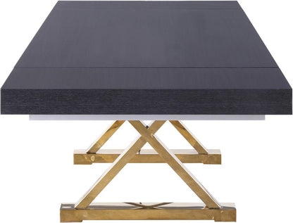 Meridian Furniture - Excel Grey Oak Veneer Lacquer Extendable Dining Table - 995-T veiw 5