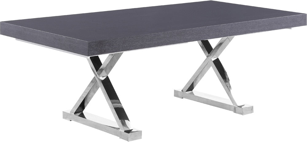 Meridian Furniture - Excel Grey Oak Veneer Lacquer Extendable Dining Table - 998-T veiw 3