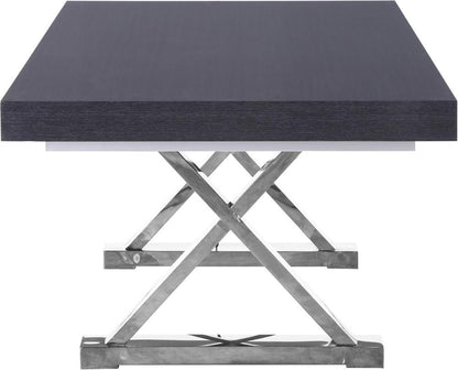 Meridian Furniture - Excel Grey Oak Veneer Lacquer Extendable Dining Table - 998-T veiw 6