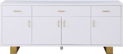 Meridian Furniture - Excel White Lacquer Sideboard/Buffet - 355 veiw 3