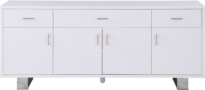 Meridian Furniture - Excel White Lacquer Sideboard/Buffet - 358 veiw 3
