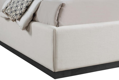 Meridian Furniture - Flynn Beige Linen Textured Fabric Queen Bed - FlynnBeige-Q veiw 6