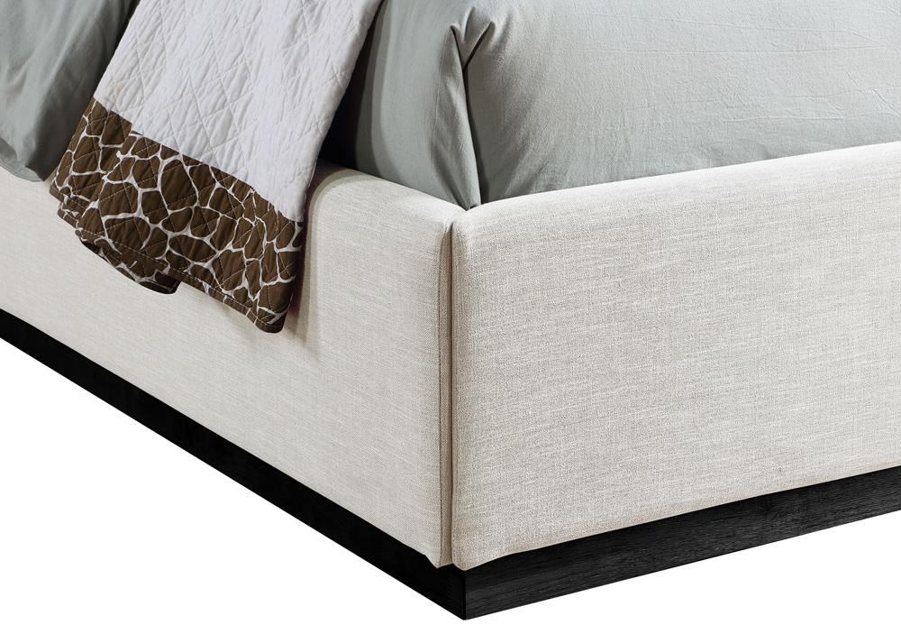 Meridian Furniture - Flynn Beige Linen Textured Fabric Twin Bed - FlynnBeige-T veiw 6