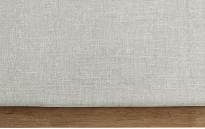 Meridian Furniture - Flynn Cream Linen Textured Fabric Twin Bed - FlynnCream-T veiw 7