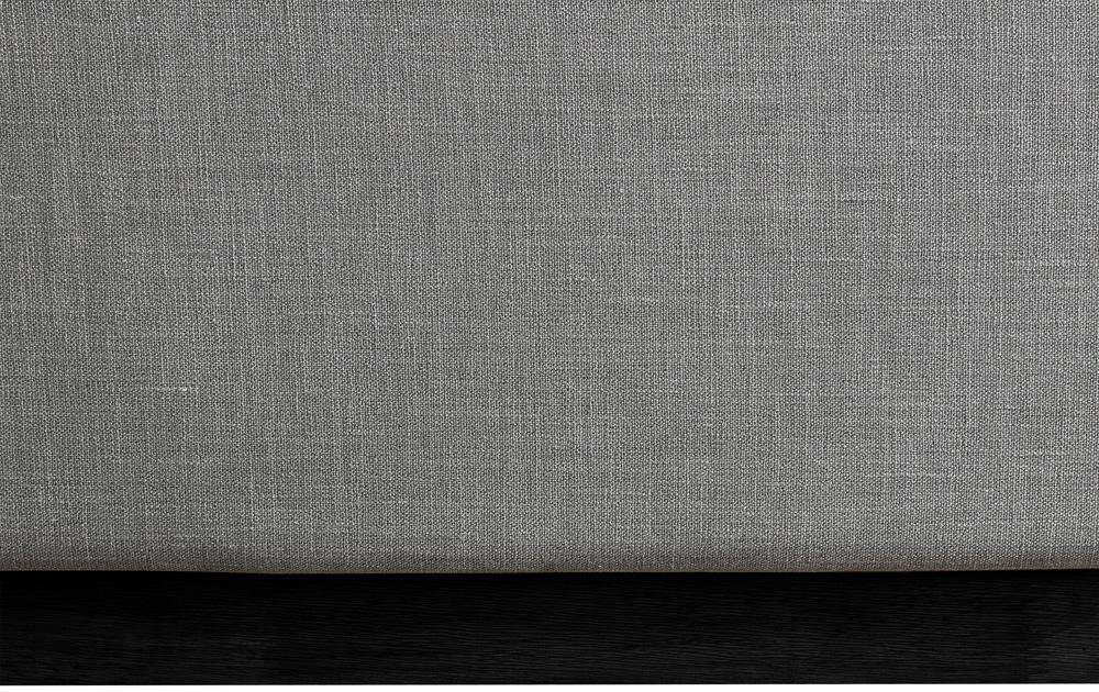 Meridian Furniture - Flynn Grey Linen Textured Fabric Twin Bed - FlynnGrey-T veiw 7