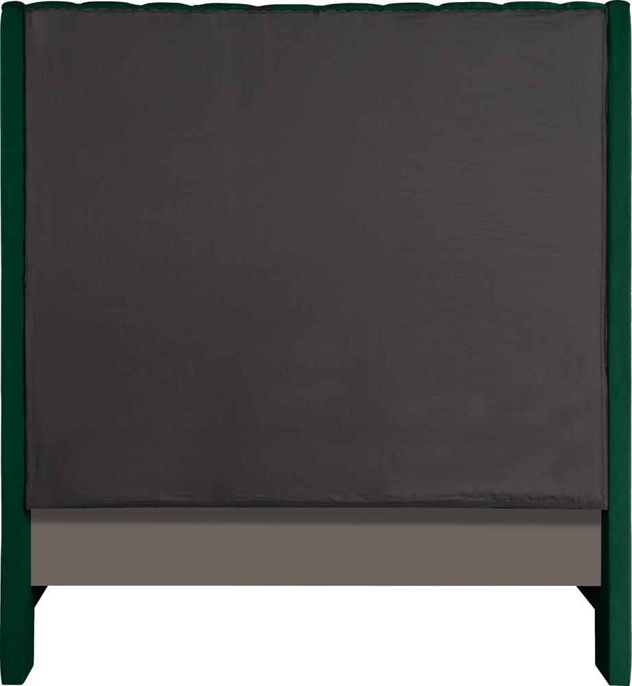 Meridian Furniture - Fritz Green Velvet Full Bed - FritzGreen-F veiw 5
