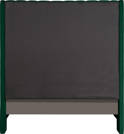 Meridian Furniture - Fritz Green Velvet Full Bed - FritzGreen-F veiw 5