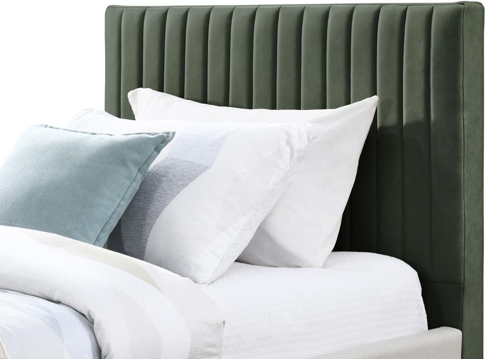 Meridian Furniture - Gallo Green Vegan Leather Twin Bed - GalloGreen-T veiw 6