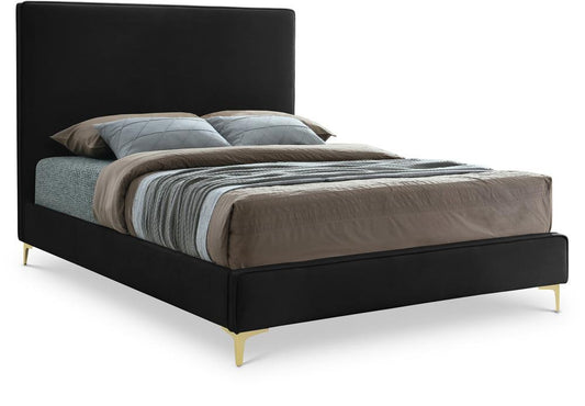 Meridian Furniture - Geri Black Velvet King Bed - GeriBlack-K veiw 1