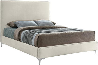 Meridian Furniture - Geri Cream Velvet King Bed - GeriCream-K veiw 2