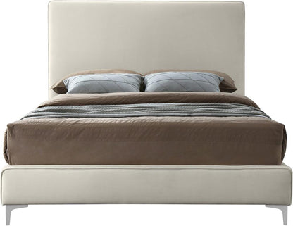 Meridian Furniture - Geri Cream Velvet King Bed - GeriCream-K veiw 6