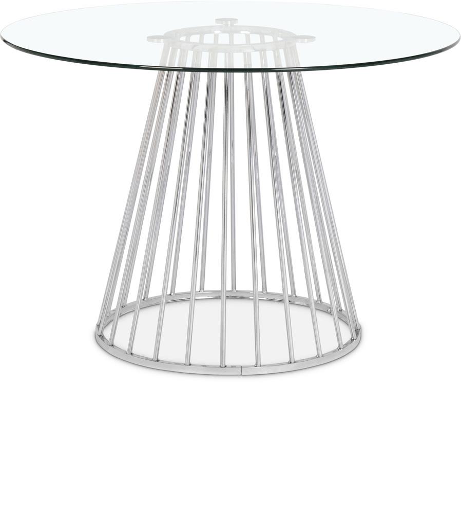 Meridian Furniture - Gio Chrome Dining Table - 752-T veiw 1