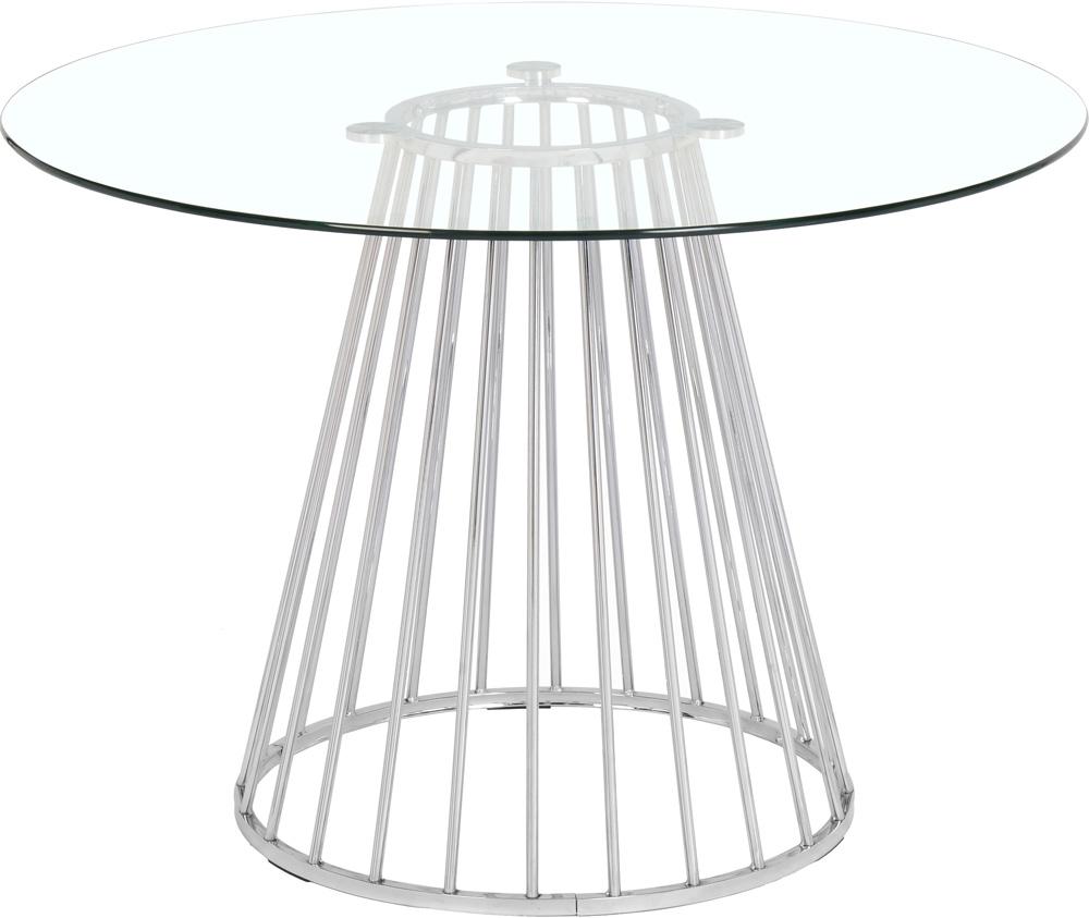 Meridian Furniture - Gio Chrome Dining Table - 752-T veiw 2