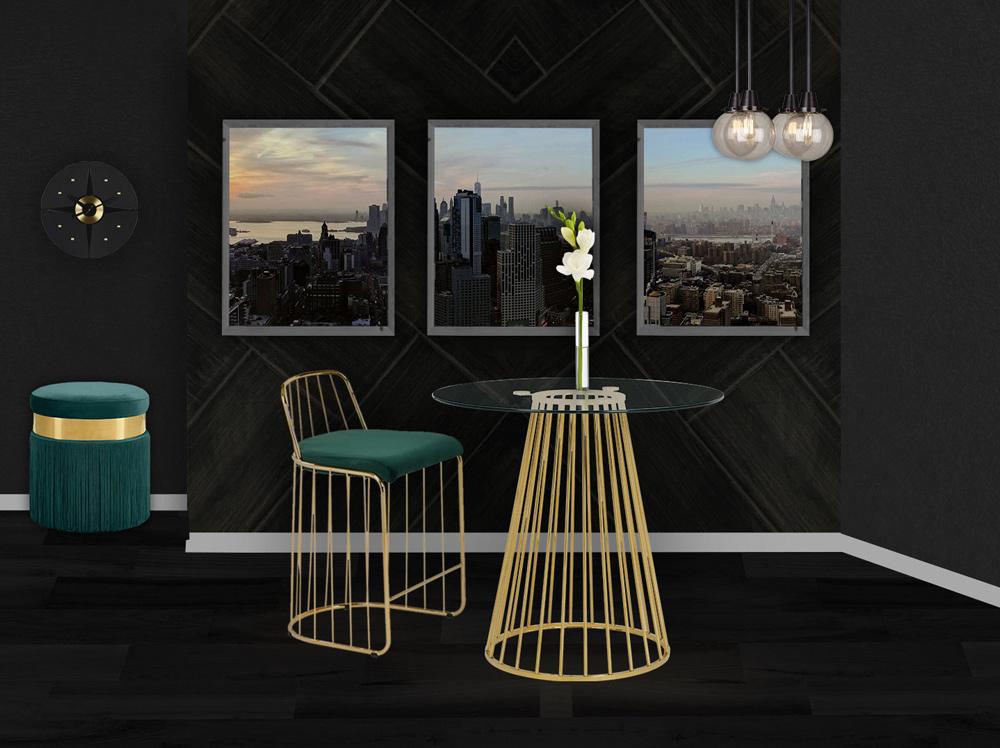 Meridian Furniture - Gio Gold Counter Height Table - 753-T veiw 3