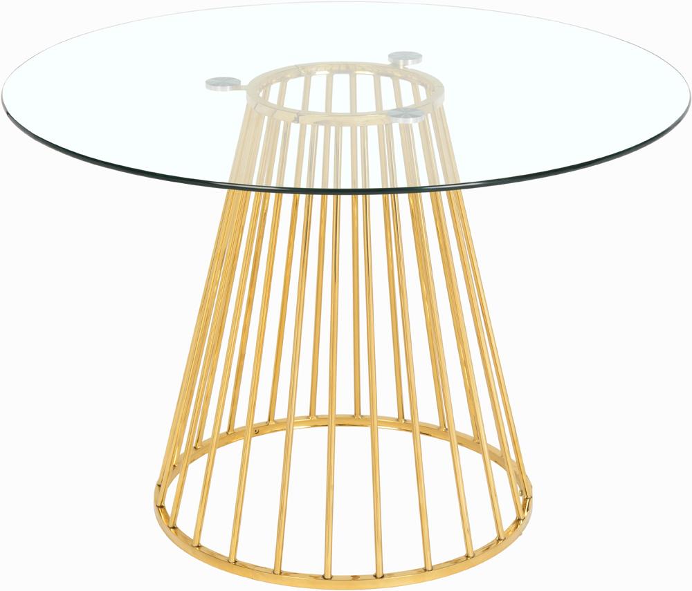 Meridian Furniture - Gio Gold Dining Table - 751-T veiw 2