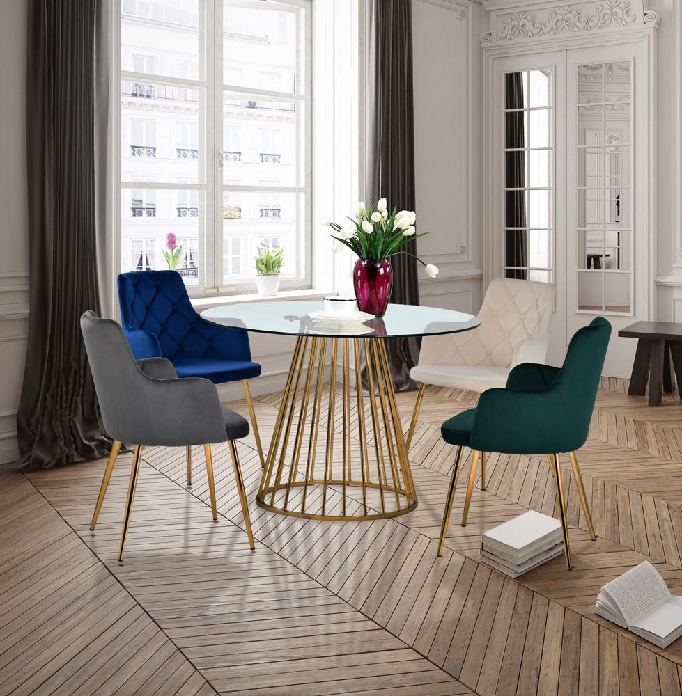 Meridian Furniture - Gio Gold Dining Table - 751-T veiw 3