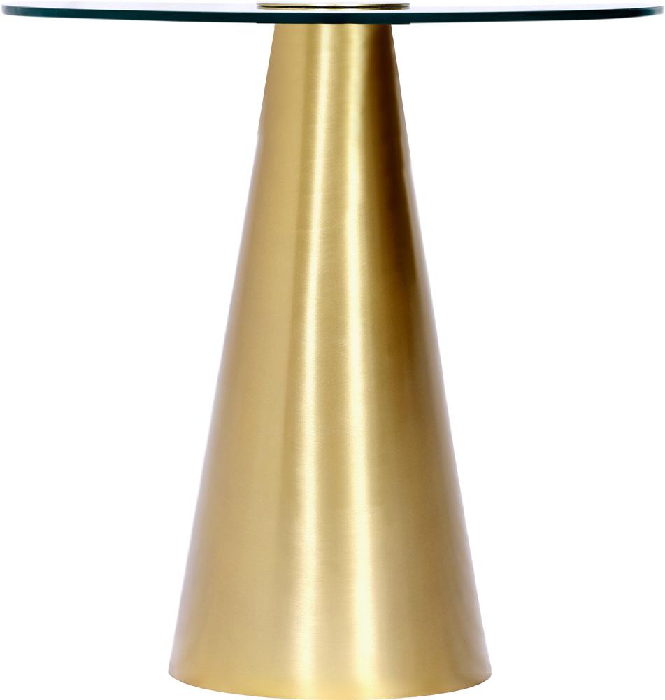 Meridian Furniture - Glassimo Brushed Gold End Table - 298-ET veiw 3