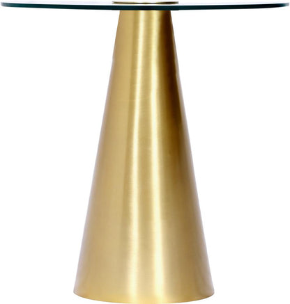 Meridian Furniture - Glassimo Brushed Gold End Table - 298-ET veiw 3