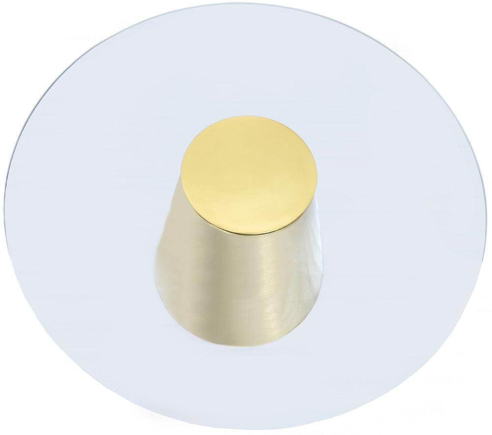Meridian Furniture - Glassimo Brushed Gold End Table - 298-ET veiw 5