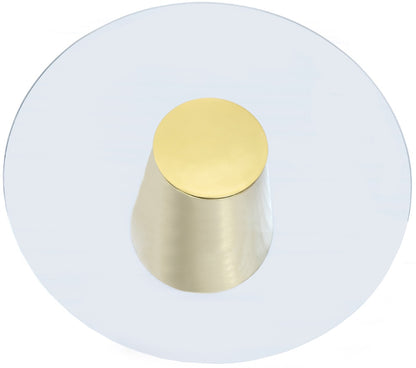 Meridian Furniture - Glassimo Brushed Gold End Table - 298-ET veiw 5