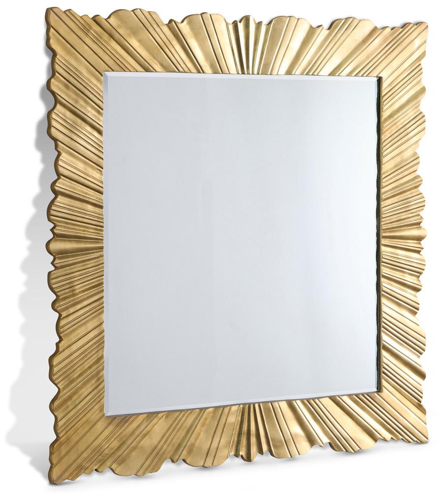 Meridian Furniture - Golda Gold Leaf Mirror - 447-M veiw 1