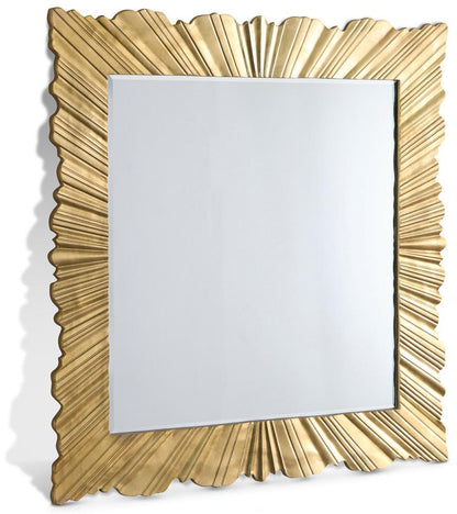 Meridian Furniture - Golda Gold Leaf Mirror - 447-M veiw 1