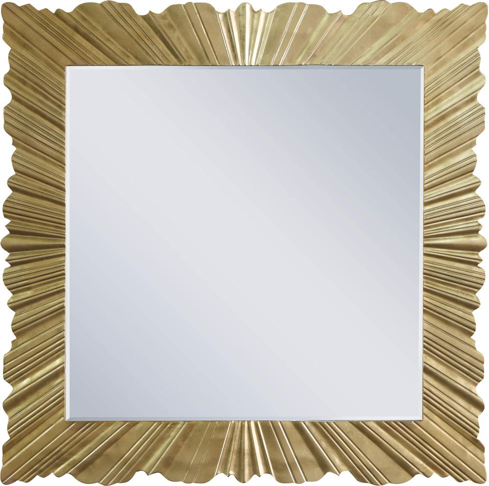 Meridian Furniture - Golda Gold Leaf Mirror - 447-M veiw 3