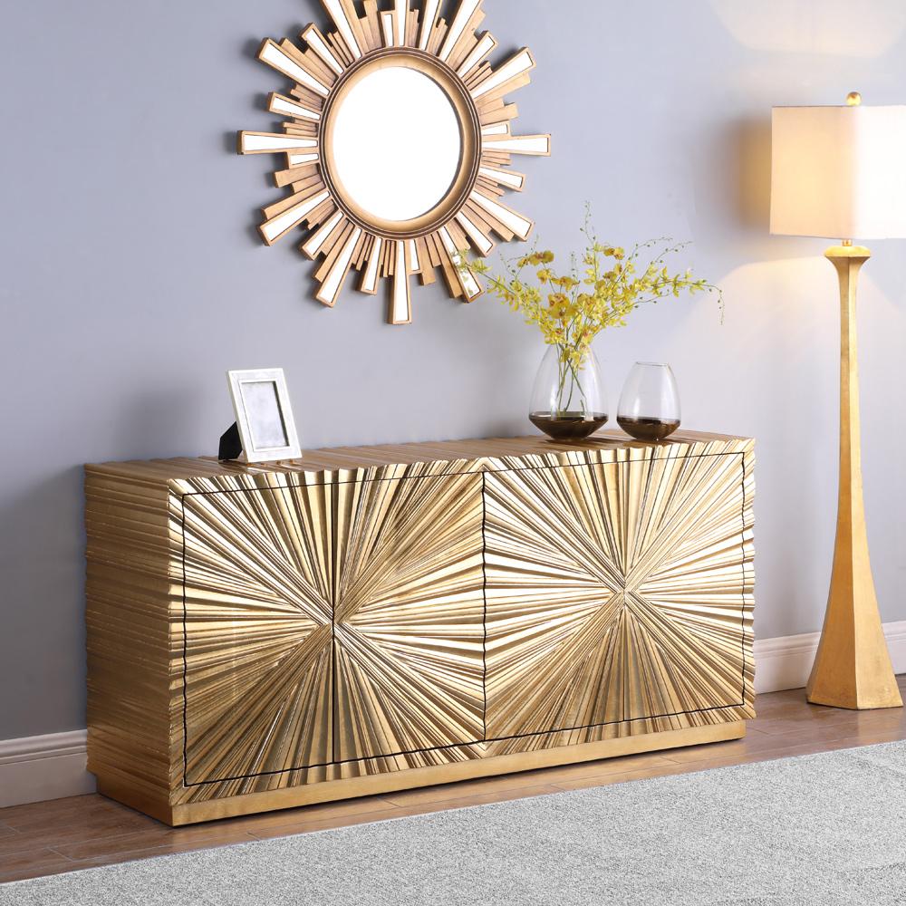 Meridian Furniture - Golda Gold Leaf Sideboard/Buffet - 324 veiw 2