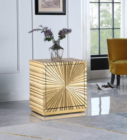 Meridian Furniture - Golda Gold Side Table - 824 veiw 2