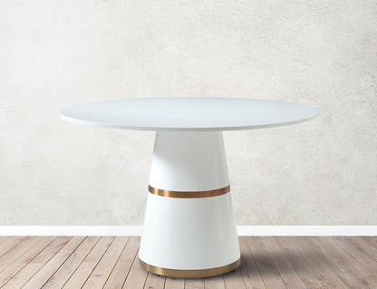 Meridian Furniture - Hans White Dining Table - 813-T veiw 2