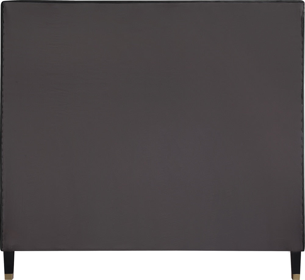 Meridian Furniture - Harlie Black Velvet King Bed - HarlieBlack-K veiw 5