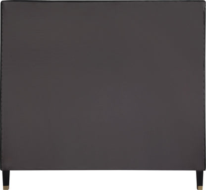 Meridian Furniture - Harlie Black Velvet King Bed - HarlieBlack-K veiw 5