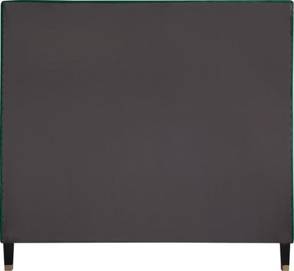 Meridian Furniture - Harlie Green Velvet Full Bed - HarlieGreen-F veiw 5