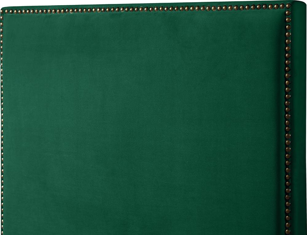 Meridian Furniture - Harlie Green Velvet Full Bed - HarlieGreen-F veiw 6