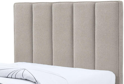 Meridian Furniture - Harper Beige Linen Textured Fabric Twin Trundle Bed - HarperBeige-T veiw 7