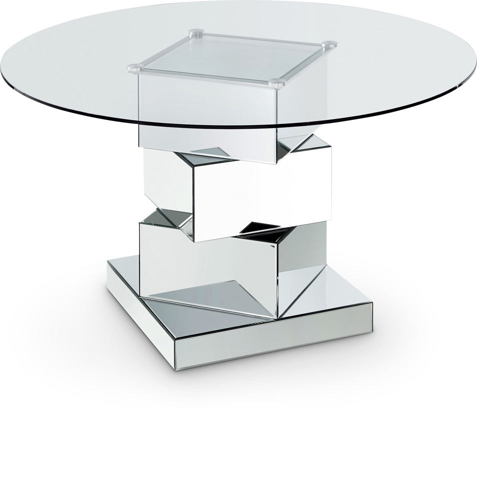 Meridian Furniture - Haven Chrome Dining Table - 726-T veiw 1