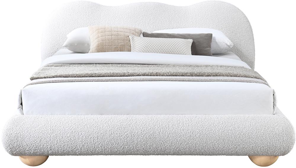 Meridian Furniture - Hyde Cream Boucle Fabric King Bed - HydeCream-K veiw 5