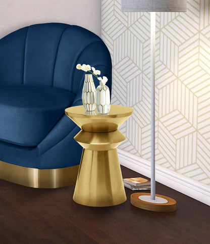 Meridian Furniture - Jai Brushed Gold End Table - 241-ET veiw 2