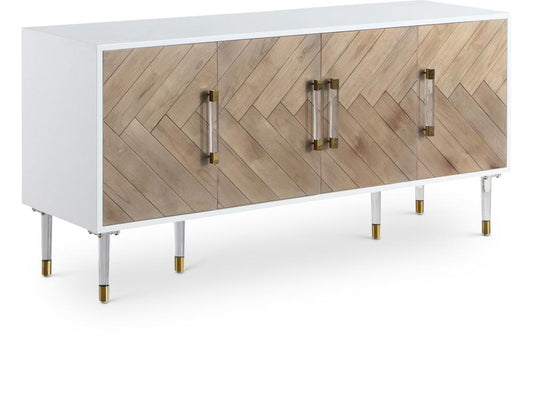 Meridian Furniture - Jive White Lacquer Sideboard/Buffet - 315 veiw 1