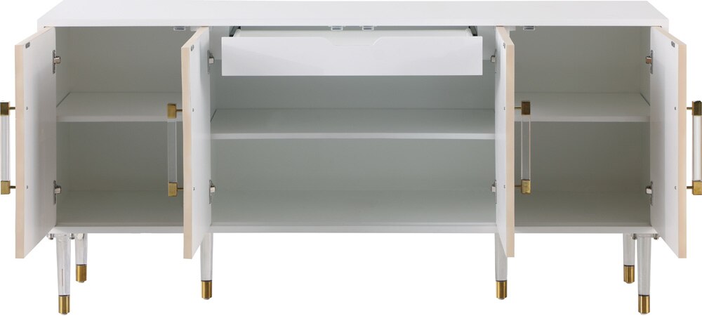 Meridian Furniture - Jive White Lacquer Sideboard/Buffet - 315 veiw 3