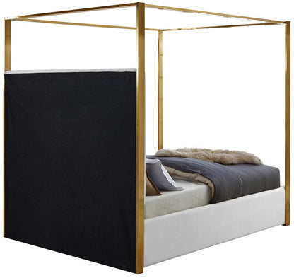 Meridian Furniture - Jones White Vegan Leather Queen Bed - JonesWhite-Q veiw 6