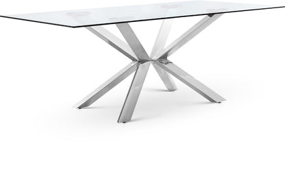 Meridian Furniture - Juno Chrome Dining Table - 732-T veiw 1
