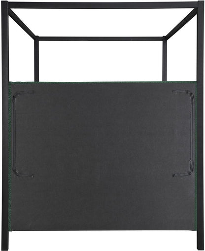 Meridian Furniture - Kelly Green Boucle Fabric Queen Bed - KellyGreen-Q veiw 5